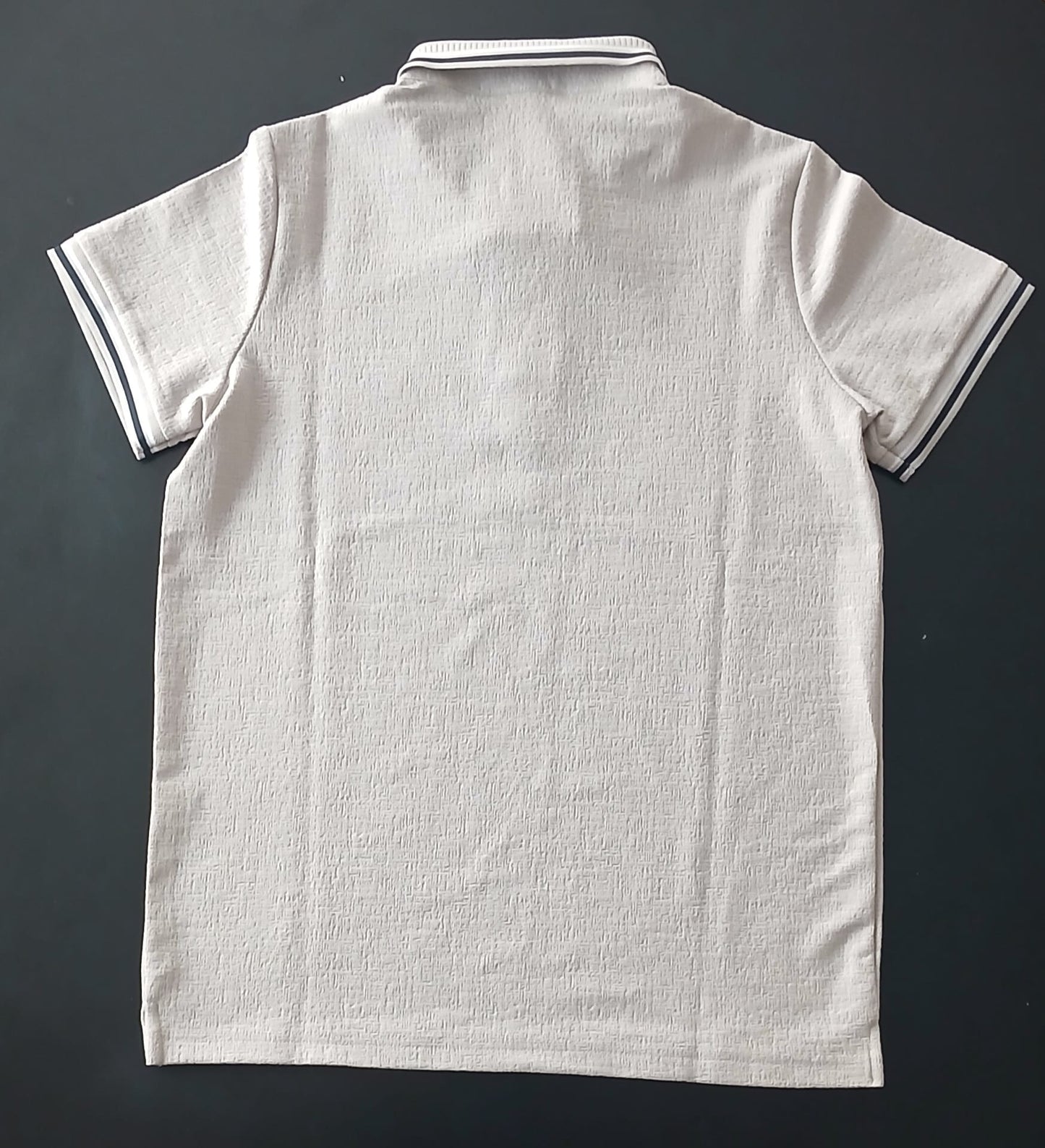 Polo New Mentality beige/Azul/gris