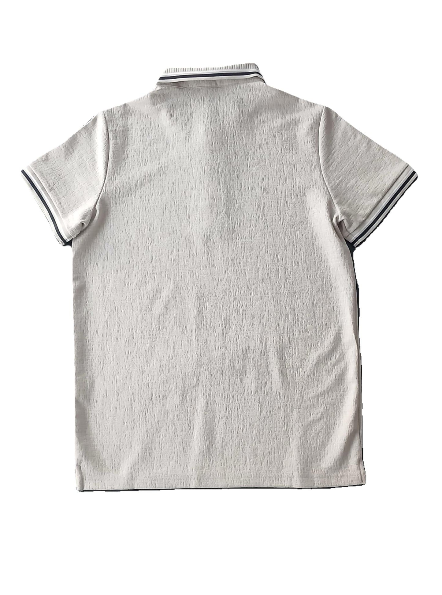 Polo New Mentality beige/Azul/gris